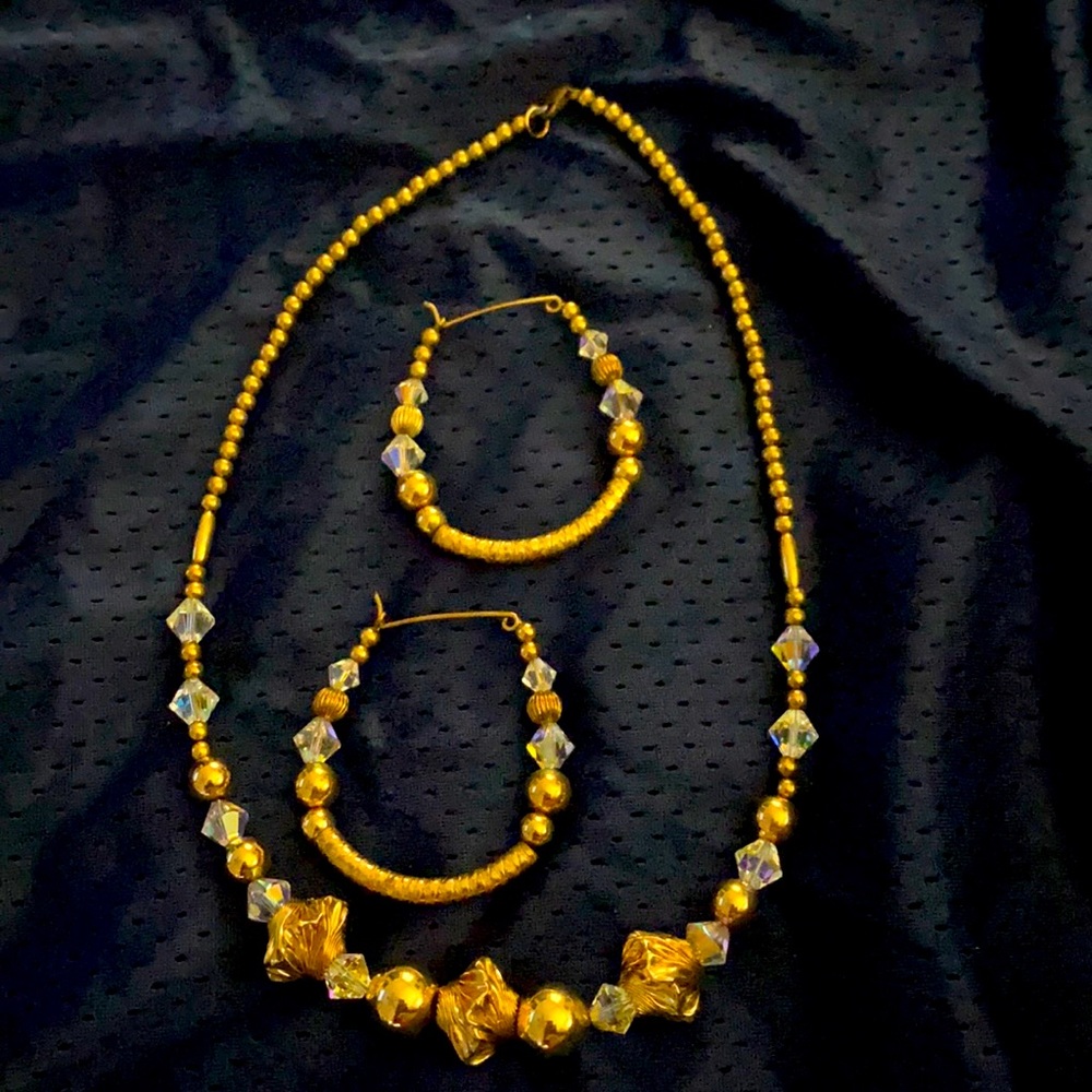 Necklace and earrings